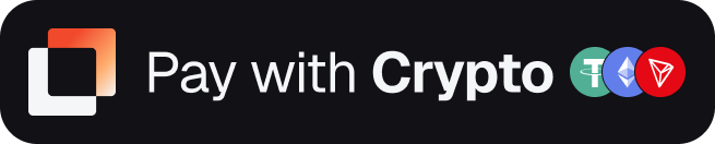 Pay with Crypto — Tether, Ethereum, Tron